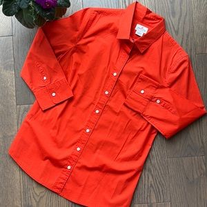 JCrew-Haberdashery cotton stretch blouse-S- new